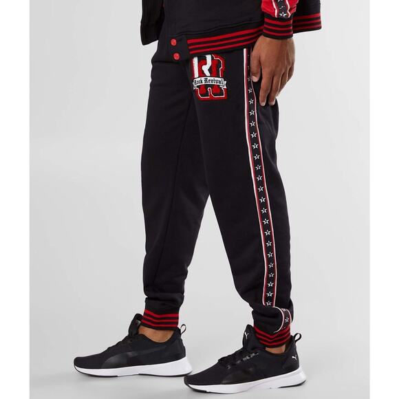 Rock Revival M Medium Bates Jogger Sweatpant Embroidered Logo Grunge Street - Picture 1 of 16